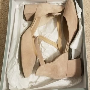 NEW Women's Rockport Total Motion Novalie Anklestrap Suede Shoes- size 10